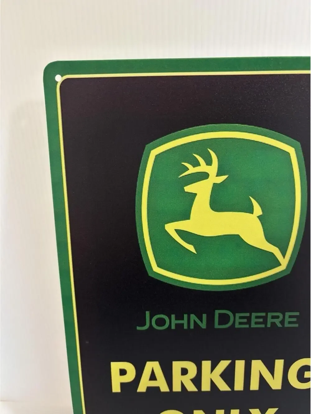 John Deere Parking Only Tin Sign 12x8 Brand New Pre-Drilled Wall Decor NEW